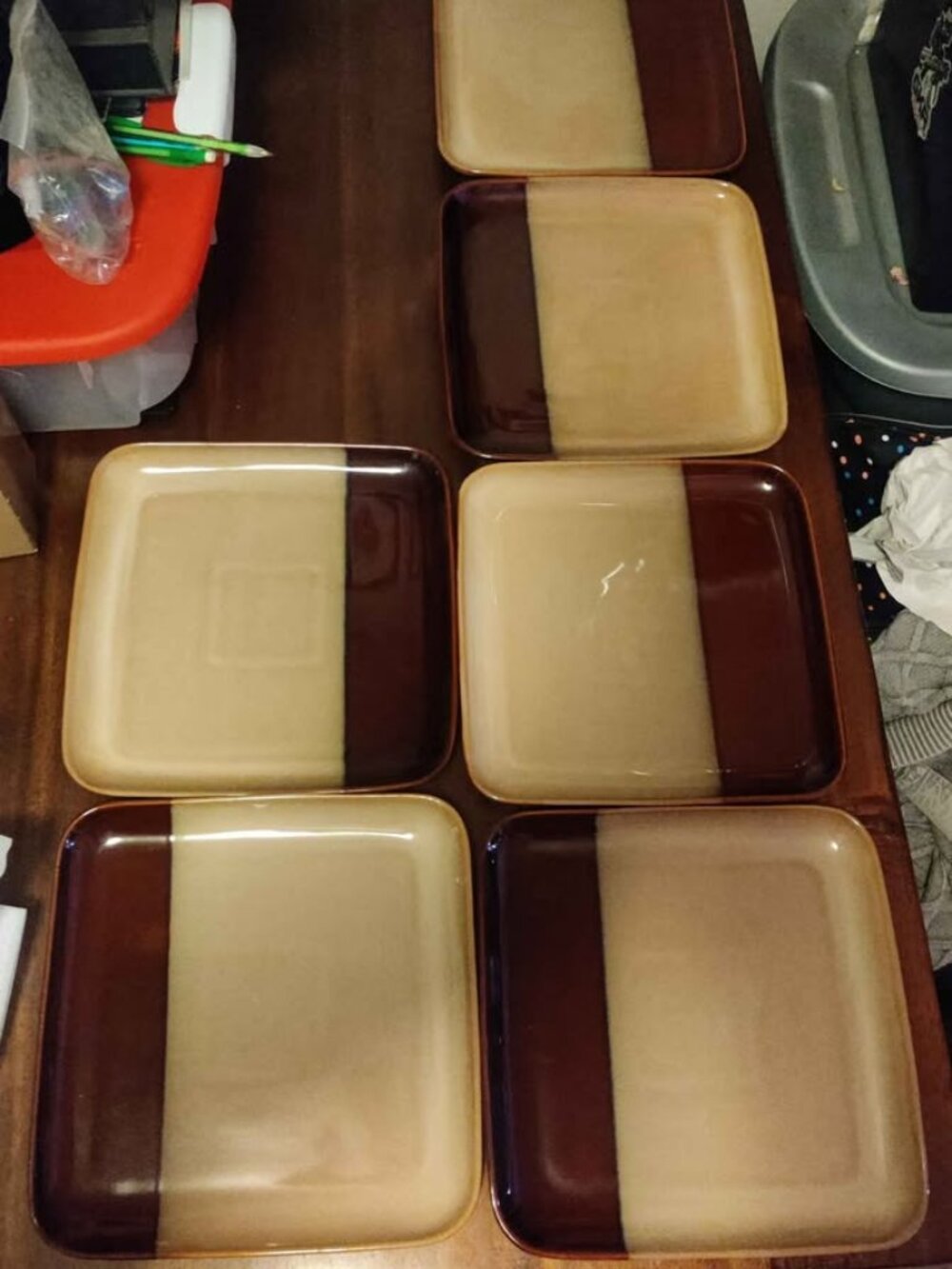 Sango Brown Eclipse Dinner Plates